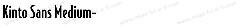Kinto Sans Medium字体转换